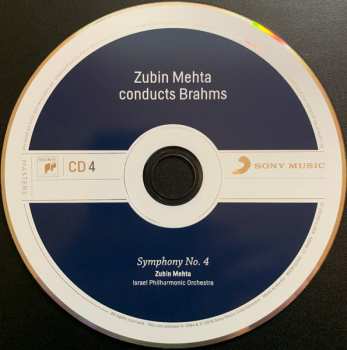 4CD/Coffret Johannes Brahms: Zubin Mehta Conducts Brahms (Symphonies Nos. 1-4 • Tragic Overture • Haydn Variations)