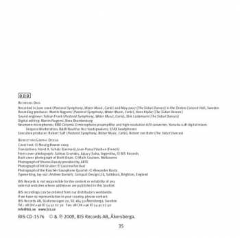 CD Brett Dean: Water Music