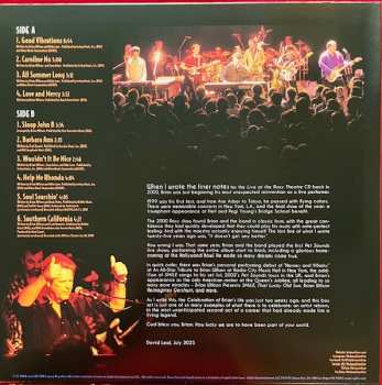 3LP/Coffret Brian Wilson: Live At The Roxy! Theatre CLR | DLX