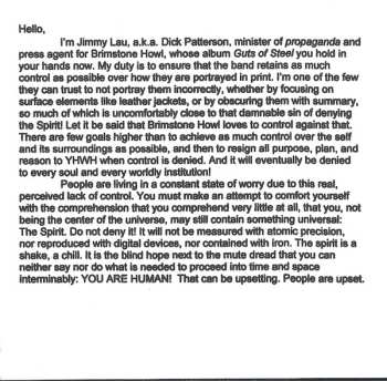 CD Brimstone Howl: Guts Of Steel