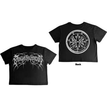 Marchandises Bring Me the Horizon: Bring Me The Horizon Ladies Crop Top: Metal Logo Genxsis (back Print) (x-small) XS