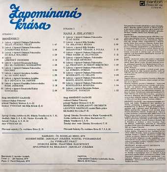 LP Brněnští Gajdoši: Zapomínaná Krása (Lidové Písně Z Brněnska, Hané A Jihlavska)