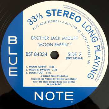 LP Brother Jack McDuff: Moon Rappin'