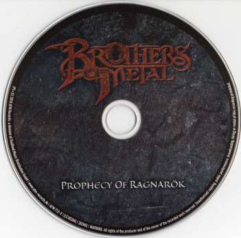 CD Brothers Of Metal: Prophecy Of Ragnarök