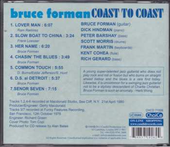 CD Bruce Forman: Coast To Coast