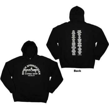 Marchandises Bruce Springsteen: Bruce Springsteen Unisex Pullover Hoodie: Tour '23 Leaning Car (back Print & Ex-tour) (small) S