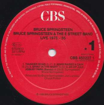 5LP/Coffret Bruce Springsteen & The E-Street Band: Live/1975-85