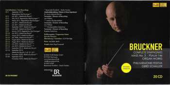 20CD/Coffret Anton Bruckner: Complete Symphonies • Mass No. 3 • Psalm 146 • Organ Works