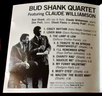 CD Claude Williamson: Bud Shank Quartet Featuring Claude Williamson