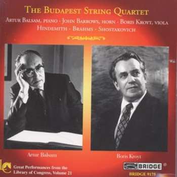 Album Johannes Brahms: Sonata For Viola Op.11 N°4 / Horn Trio Op.40 / Piano Quintet Op.57
