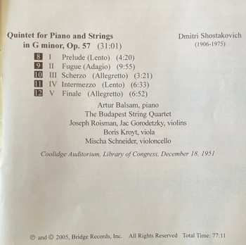 CD Johannes Brahms: Sonata For Viola Op.11 N°4 / Horn Trio Op.40 / Piano Quintet Op.57