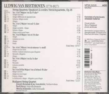 2CD Ludwig van Beethoven: String Quartets = Quatuors A Cordes Op.18