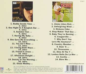 CD Buddy Goode: It's All Goode / The One And Only Buddy Goode