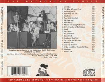 CD Buddy Rich: The Legendary '46-'48 Orchestra Vol. 2