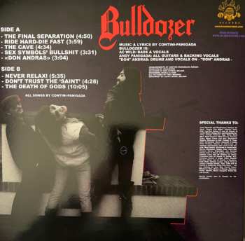 7LP/Coffret Bulldozer: Ride Hard Die Fast · The Complete Bulldozer Discography 1984-1990 LTD