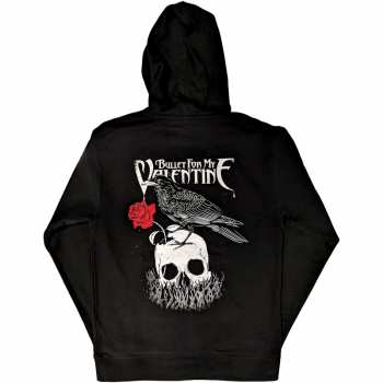 Marchandises Bullet For My Valentine: Bullet For My Valentine Unisex Pullover Hoodie: Logo & Raven (back Print) (small) S