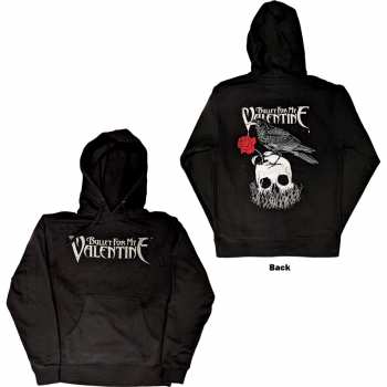 Marchandises Bullet For My Valentine: Bullet For My Valentine Unisex Pullover Hoodie: Logo & Raven (back Print) (small) S