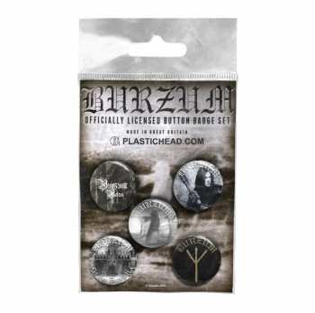Merch Burzum: Ensemble de plaques Burzum Button Badge Set 2