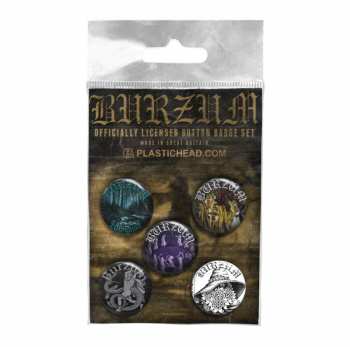 Merch Burzum: Ensemble de plaques Burzum Button Badge Set 3