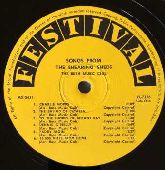 LP Bush Music Club: Songs From The Shearing Sheds