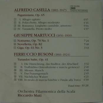 CD Riccardo Muti: Turandot Suite - Paganiniana - Three Pieces
