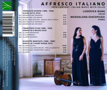 CD Francesco Cilea: Affresco Italiano (19th Century Italian Music With Cello)