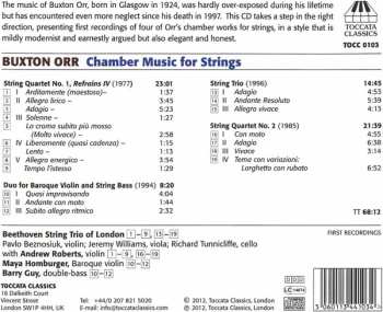 CD Buxton Orr: Chamber Music For Strings