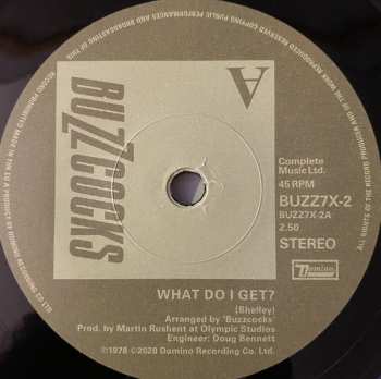 12SP/Coffret Buzzcocks: Complete UA Singles 1977-1980 LTD