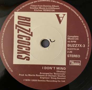 12SP/Coffret Buzzcocks: Complete UA Singles 1977-1980 LTD