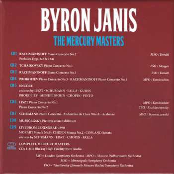 9CD/Coffret/Blu-ray Byron Janis: The Mercury Masters LTD