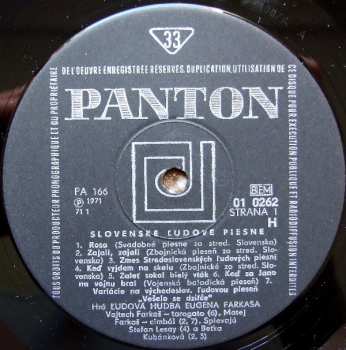 LP Ľudová Hudba Eugena Farkaša: Slovenské Ľudové Piesne (Slovak Folk Songs)