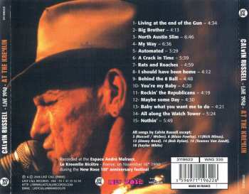 CD Calvin Russell: Live 1990 - At The Kremlin