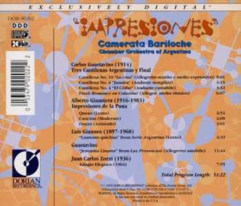 CD Camerata Bariloche: Impresiones