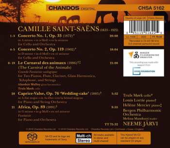 SACD Camille Saint-Saëns: Cello Concertos Nos 1 And 2 · The Carnival Of The Animals · Africa · Wedding-cake
