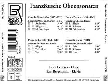 CD Camille Saint-Saëns: Französische Oboensonaten