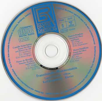 CD Camille Saint-Saëns: Französische Oboensonaten