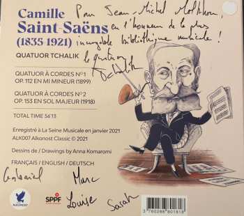 CD Camille Saint-Saëns: Les 2 Quatuors