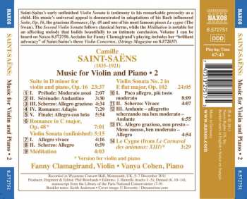 CD Camille Saint-Saëns: Music For Violin And Piano • 2