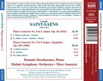 CD Camille Saint-Saëns: Piano Concerto No. 4; Piano Concerto No. 5 'Egyptian'