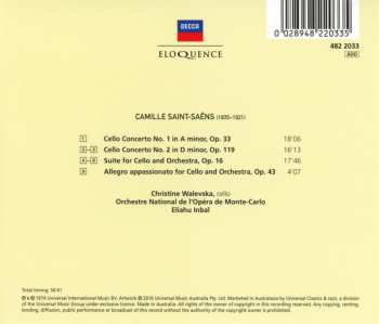 CD Camille Saint-Saëns: Cello Concertos Nos. 1 & 2; Suite for Cello and Orchestra; Allegro Appassionato