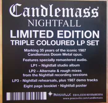 3LP/Coffret Candlemass: Nightfall LTD | CLR