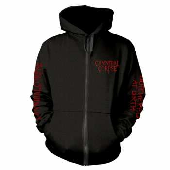 Merch Cannibal Corpse: Sweatshirt avec fermeture éclair Butchered At Birth (explicit)