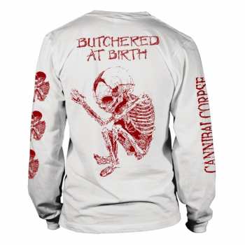 Marchandises Cannibal Corpse: Tričko S Dlouhým Rukávem Butchered At Birth (white) S