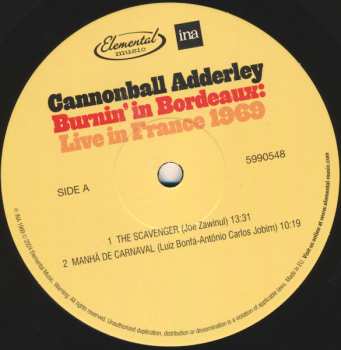 2LP Cannonball Adderley: Burnin' In Bordeaux: Live in France 1969 DLX | LTD | NUM
