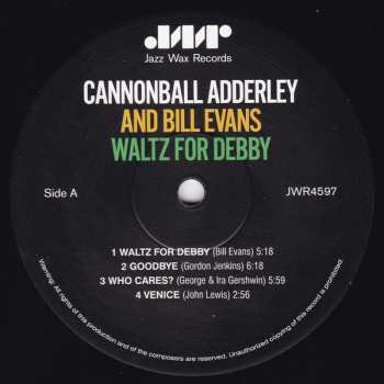 LP Bill Evans: Waltz for Debby LTD
