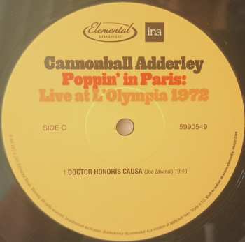 2LP Cannonball Adderley: Poppin' In Paris: Live At L'Olympia 1972 DLX | LTD | NUM