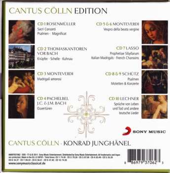 10CD/Coffret Cantus Cölln: Cantus Cölln Edition