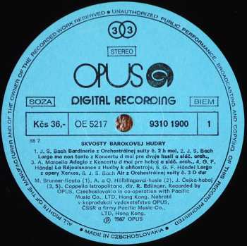 LP Capella Istropolitana: The Best Of The Baroque