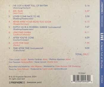 CD Carin Lundin: Live: A Heart Full Of Rhythm