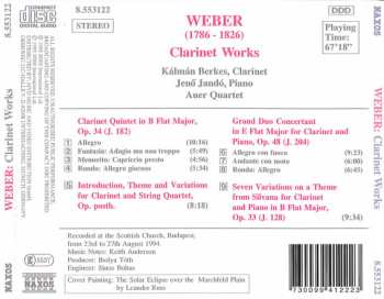 CD Carl Maria von Weber: Clarinet Quintet, Op. 34 / Grand Duo Concertant, Op. 48 • Variations, Op. 33 / Introduction, Theme And Variations